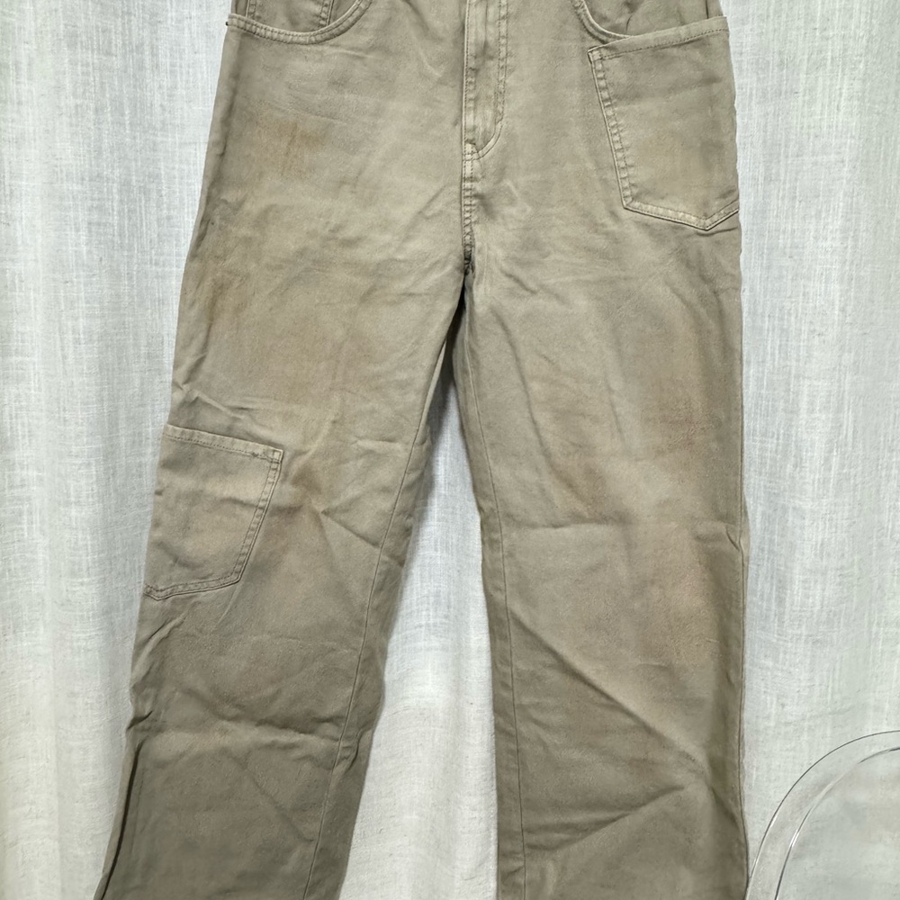 Zara Men's Beige Cargo Pants